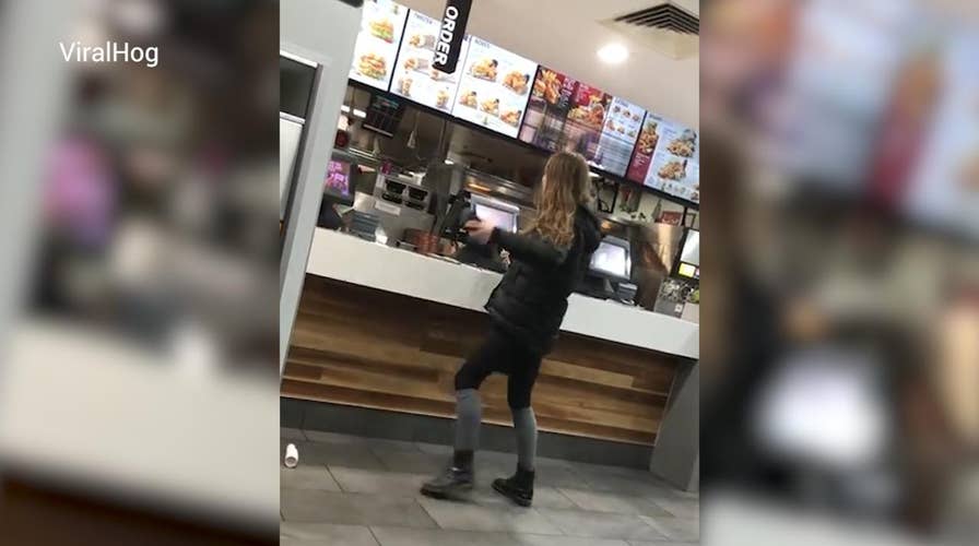 Irate KFC customer throws credit card machines at staff