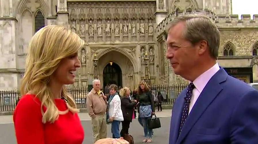 Nigel Farage gives Ainsley a tour of London