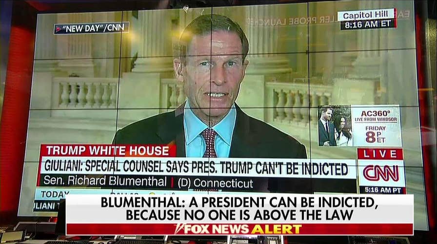 Sen. Blumenthal: Giuliani's Wrong, Trump Can Be Indicted