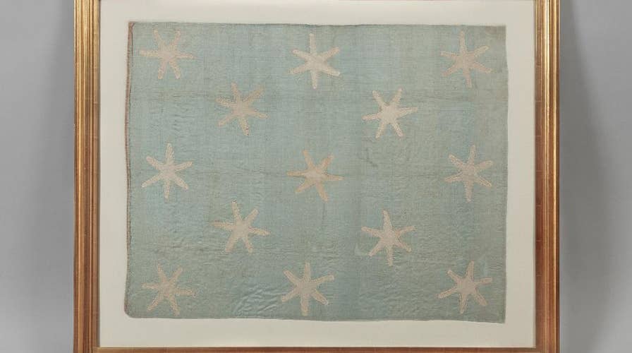 Rare George Washington American flag in Philadelphia