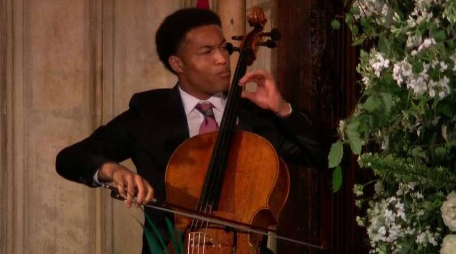 Cellist Sheku Kanneh-Mason performs at royal wedding
