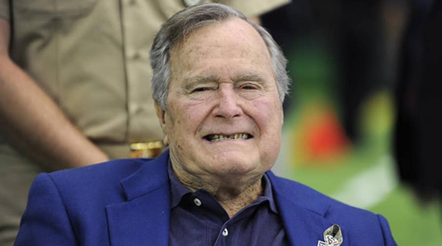 George H. W. Bush arrives in Maine