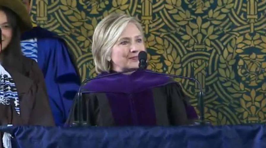 Hillary Clinton speaks at Yale Class Day