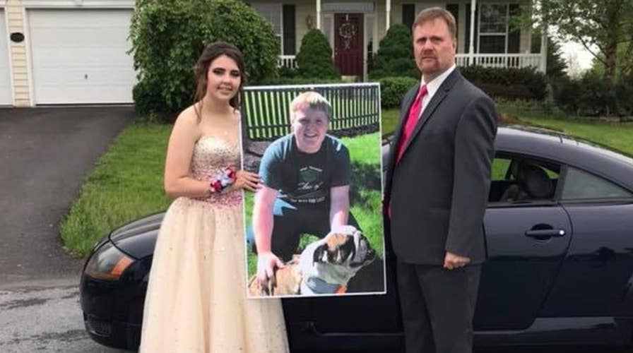 Father takes late son's girlfriend to prom