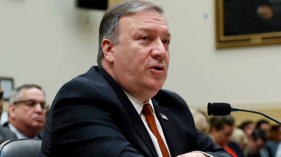 Secretary Mike Pompeo testifying on State Department budget