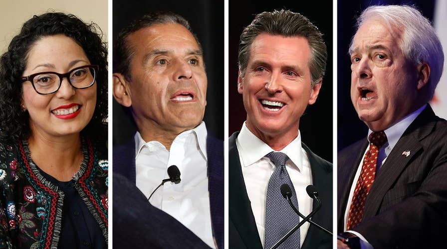 Candidates for California governor fight for top two spots