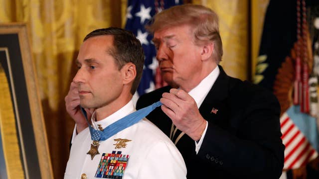 President Trump awards Medal of Honor to Navy SEAL | On Air Videos ...