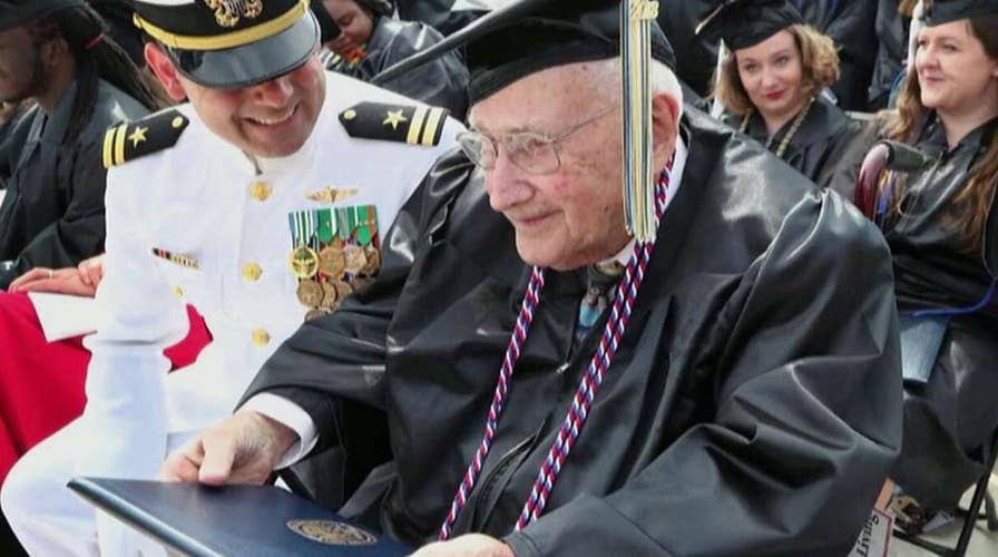 WWII vet who graduated college gets letter from Trump