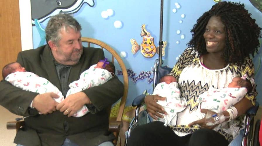 New mom expecting triplets surprised to deliver quadruplets