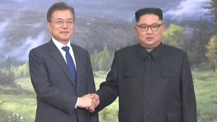 North and South Korean leaders meet overnight