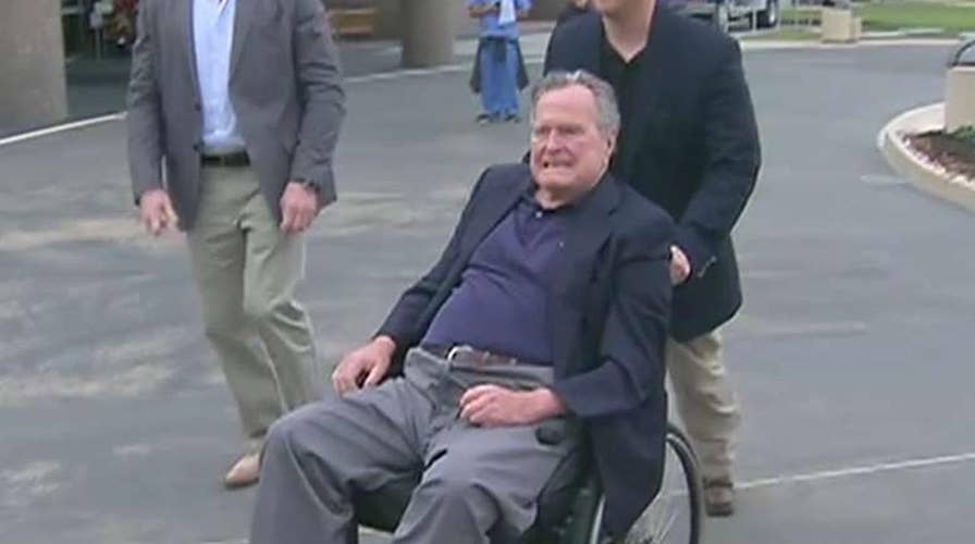 George HW Bush hospitalized in Maine