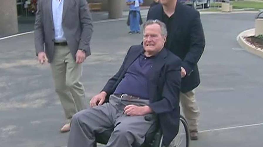 George HW Bush hospitalized in Maine