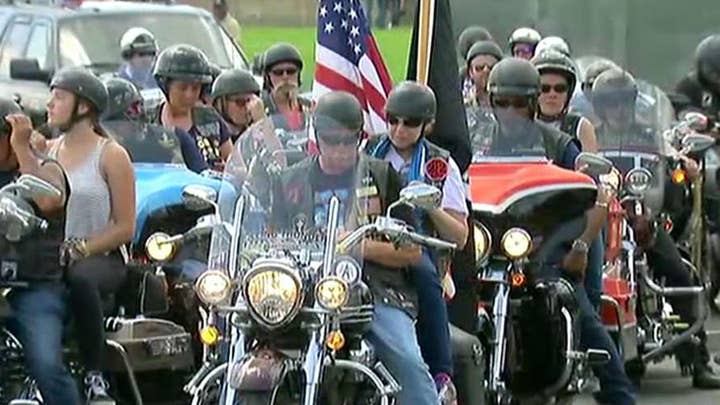 Motorcyclists gather in DC for the Rolling Thunder Ride