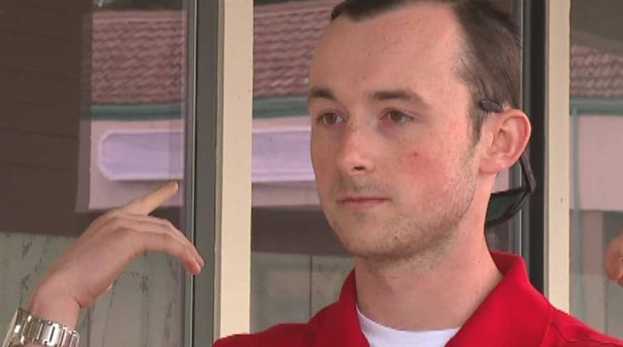 Fishing line across road causes near crash for motorcyclist