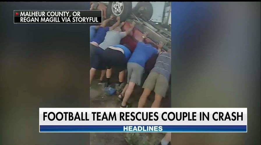 WATCH: Youth Football Team Rescues Car Crash Victims