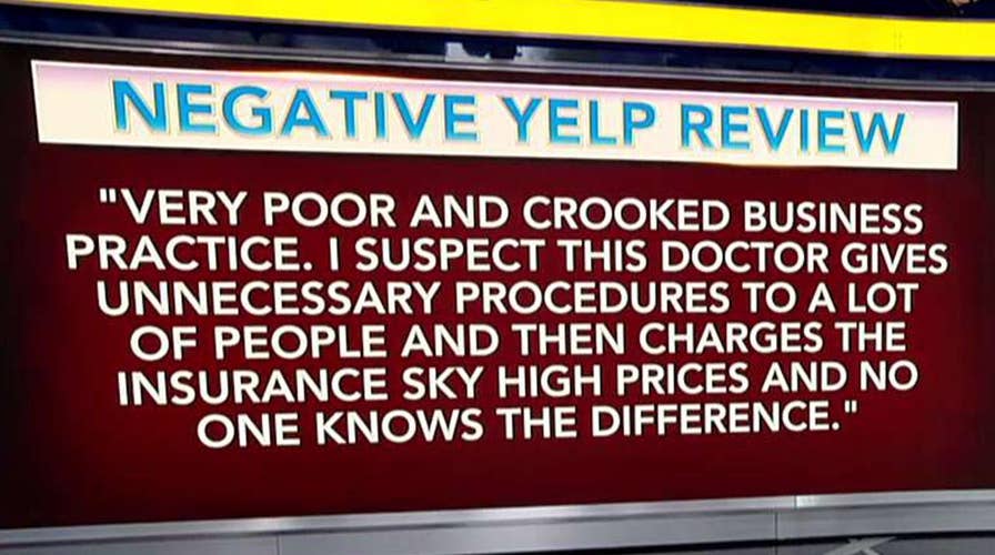 Patient sued over negative Yelp review