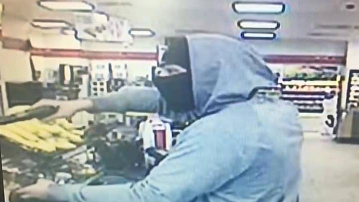 Armed robbery at a Maryland 7-Eleven is caught on camera