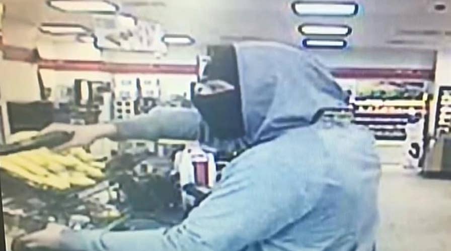 Armed robbery at a Maryland 7-Eleven is caught on camera