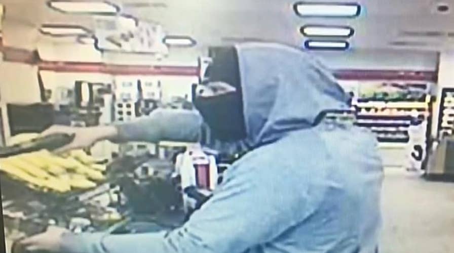 Armed robbery at a Maryland 7-Eleven is caught on camera