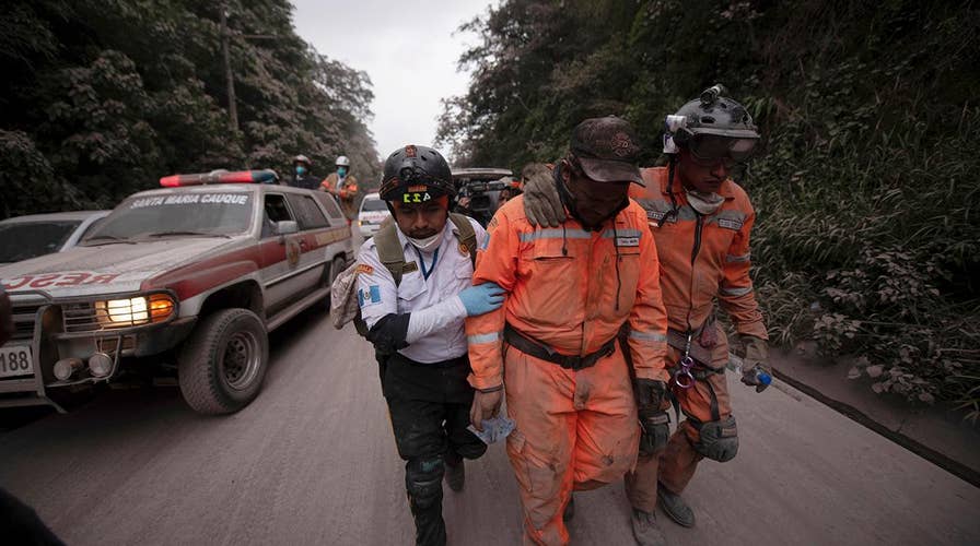Rescue operation under way after volcano erupts in Guatemala