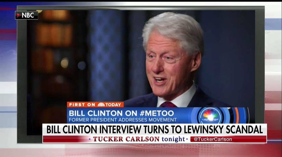 Tucker on Clinton Being Pressed on Lewinsky