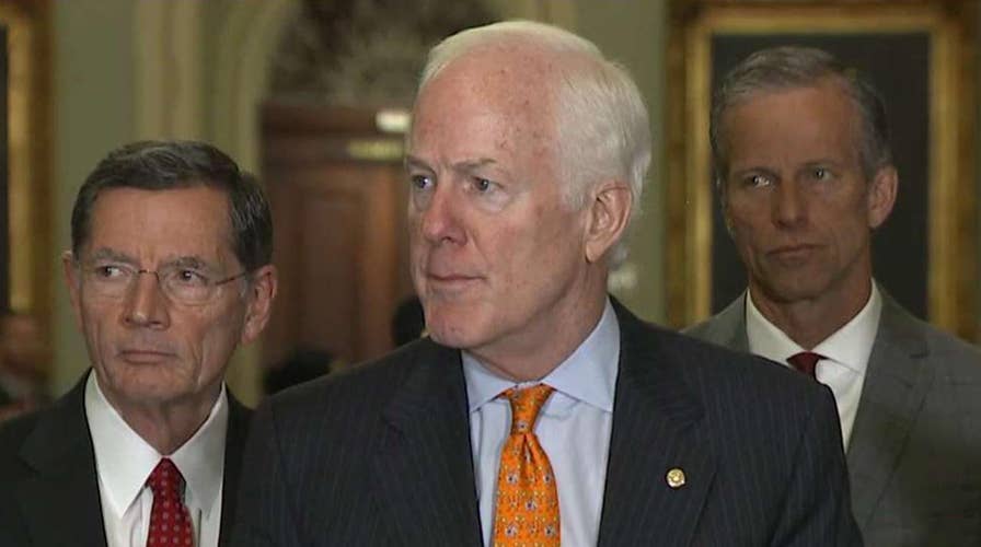 Senate Republicans hold news conference from Capitol Hill