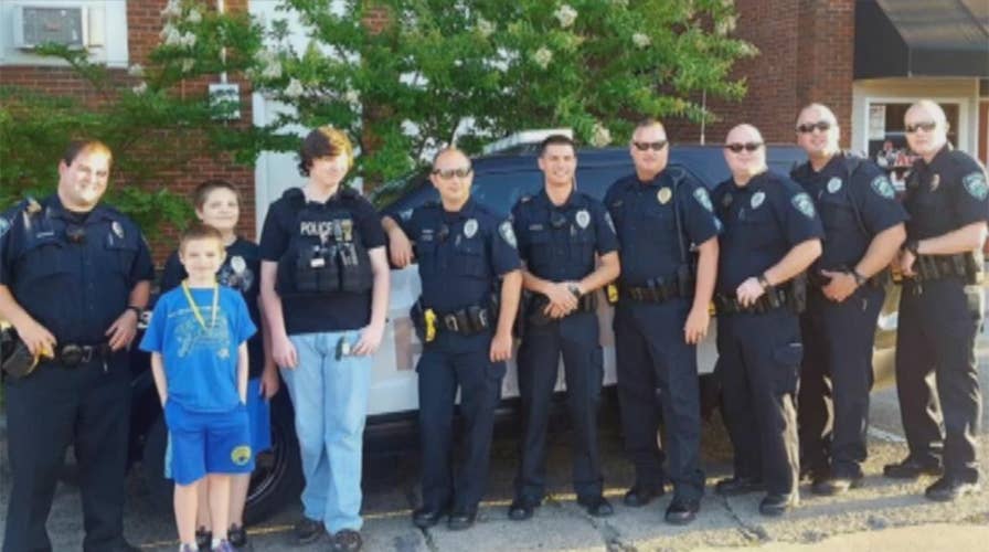 Police attend autistic teen's birthday party