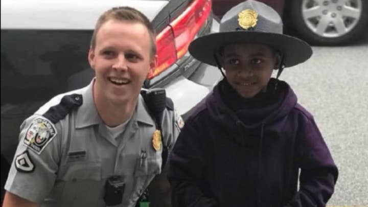 Carolina trooper gives young boy a lesson in law enforcement