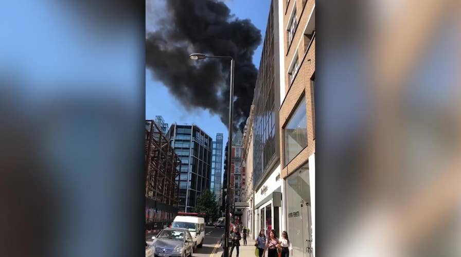 Huge fire breaks out at famed London Hotel