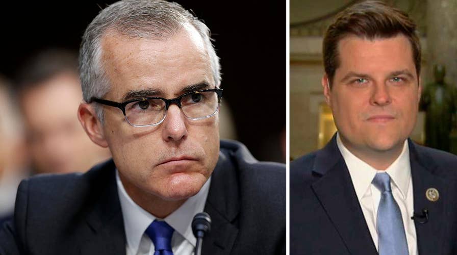 Rep. Gaetz: McCabe might be Loch Ness Monster of the Swamp