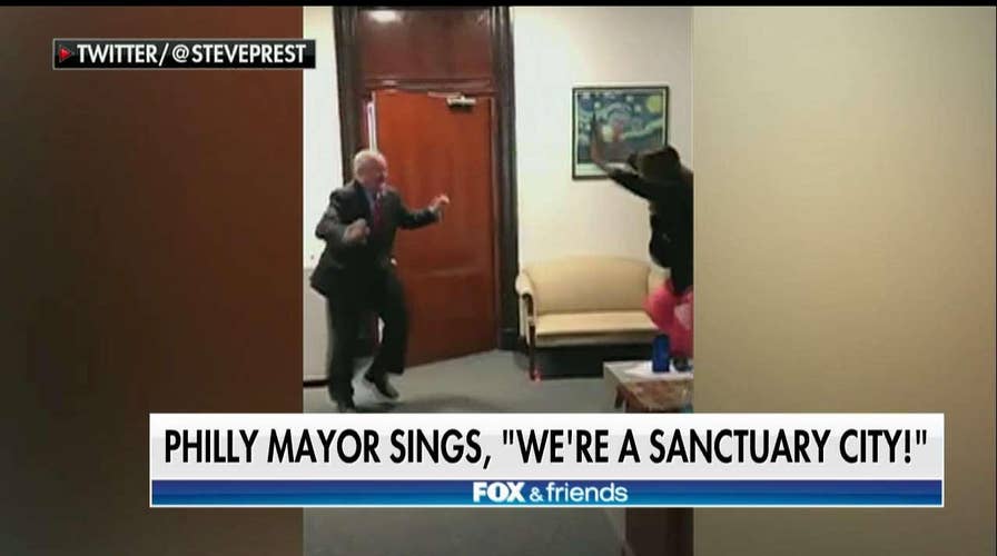 Mayor dances over Philly's sanctuary city status.