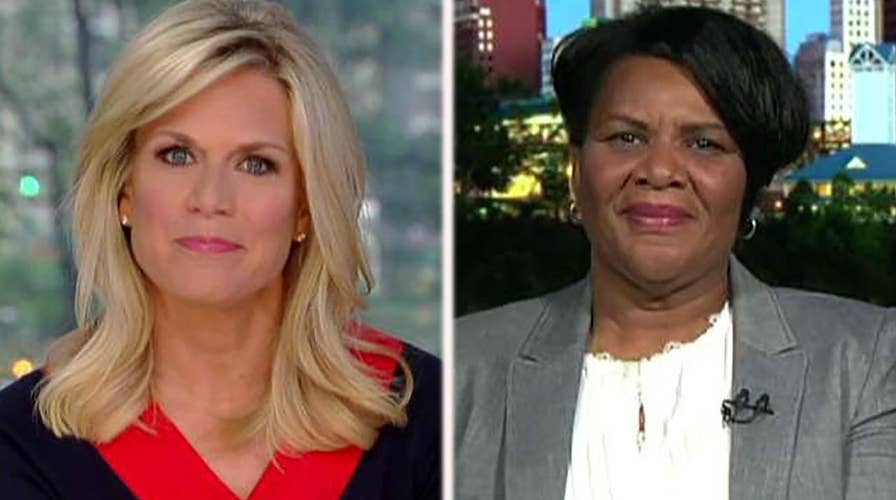 Alice Johnson reacts after Trump commutes prison sentence