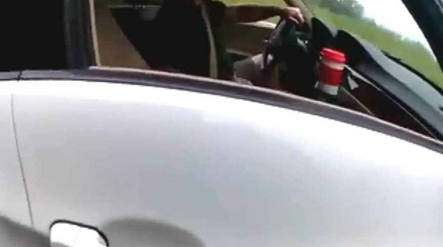 Raw video: Trooper realizes he stopped man who delivered him