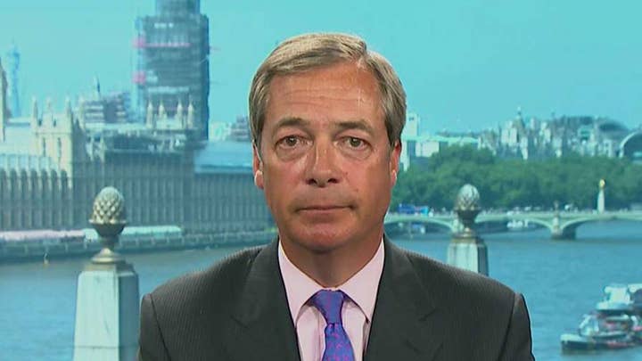 Nigel Farage talks Trump on the world stage