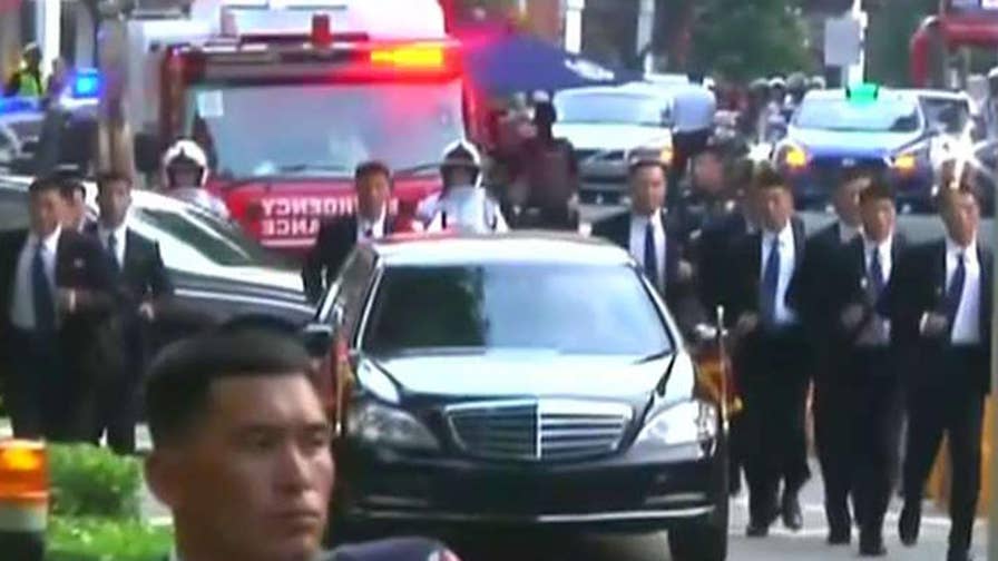 Kim Jong Un arrives in Singapore for historic summit with President Trump; Rich Edson reports.