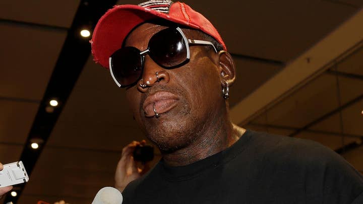 Dennis Rodman arrives in Singapore