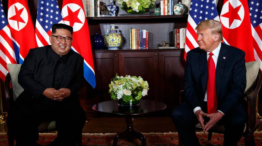 Trump shows Kim Jong Un a video in Singapore