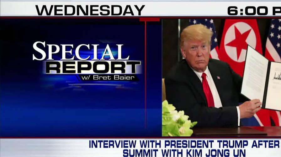Bret Baier interviews President Trump after summit