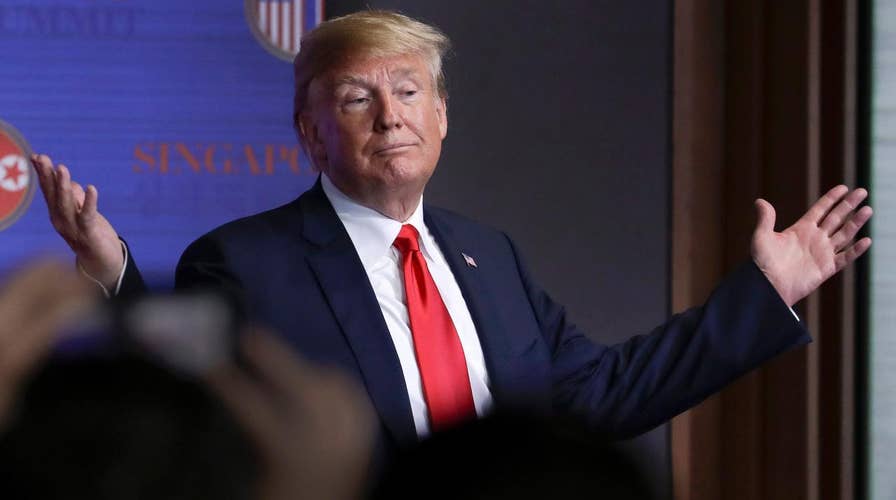 After Kim meeting, Trump says fake news is the biggest enemy