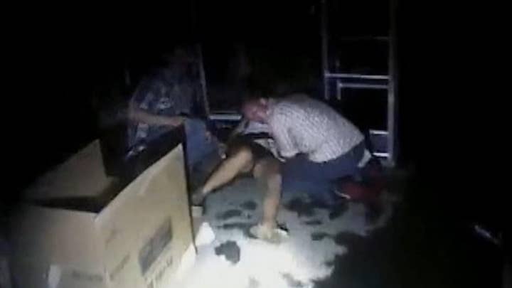 Warning, graphic video: Officers respond to Vegas shooting