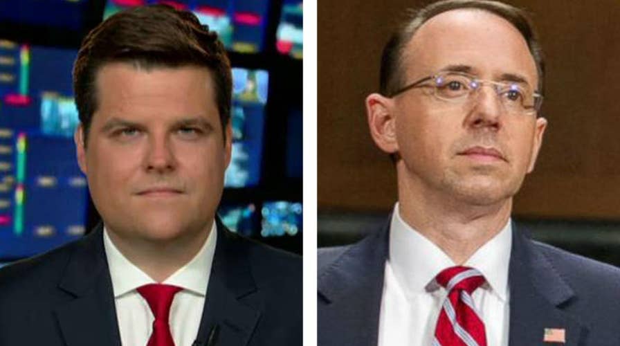 Rep. Matt Gaetz: We need to impeach Rod Rosenstein