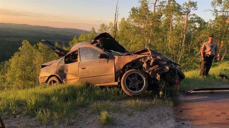 Teens lucky to be alive after dangerous crash off mountain
