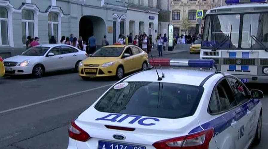 Multiple injuries after taxi hits crowd in Moscow