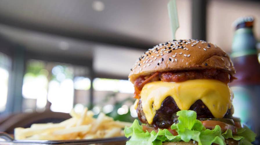 A burger with a side of spit?