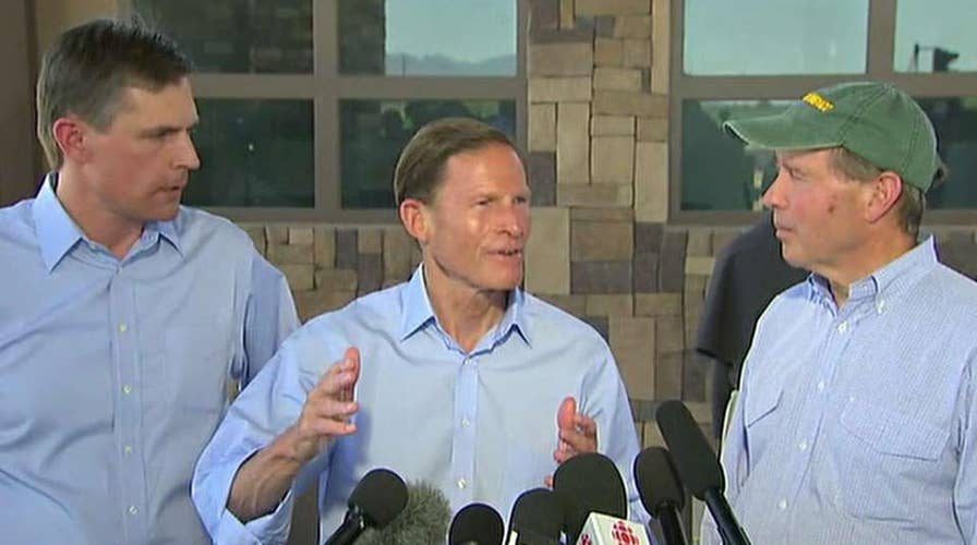 Senators visit immigrant facility near El Paso