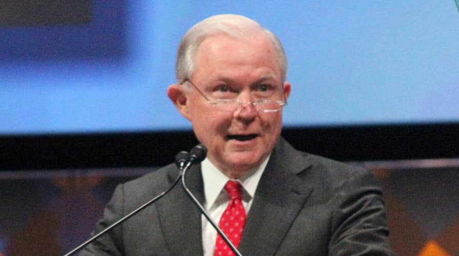 Sessions delivers remarks at annual CJLF luncheon meeting