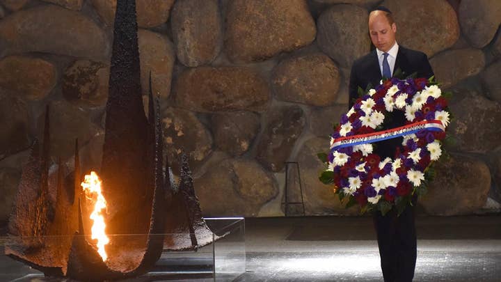 Prince William meets with Holocaust survivors in Israel