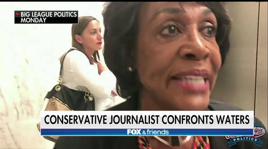 Conservative Journalist Confronts Waters on Calls to Harass Trump Staffers