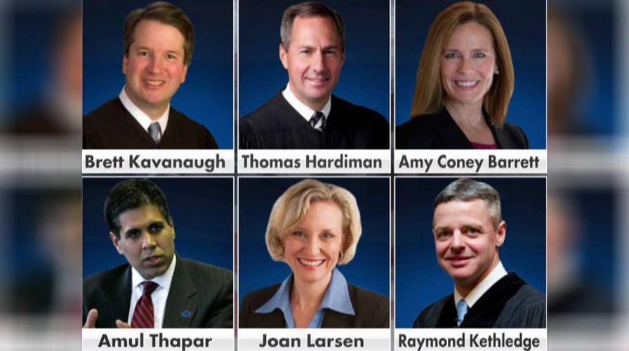 Trump eyes candidates to replace Justice Kennedy