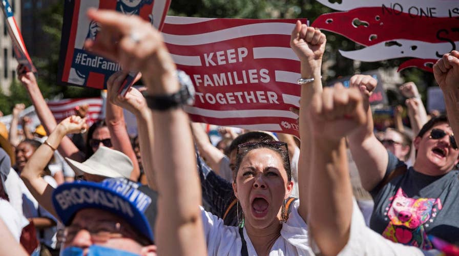 Families Belong Together marchers gather in NYC